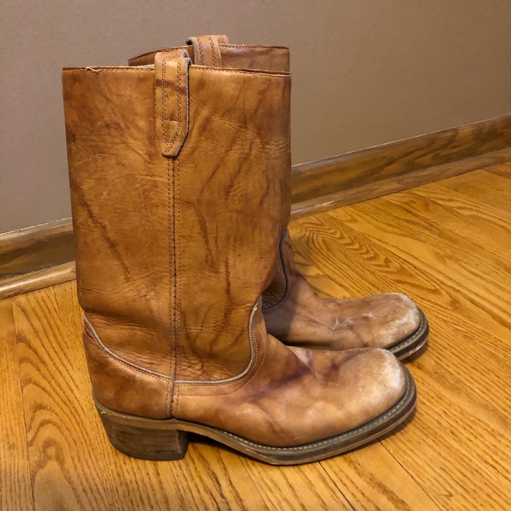 Leather Western Vintage Boots